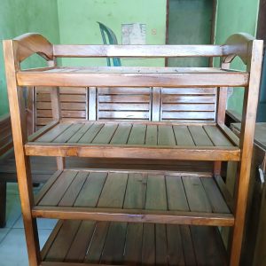 Rak Sepatu Kayu Jati